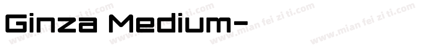 Ginza Medium字体转换